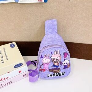 Labubu Shoulder Bag for Kids Assorted Colors, Purple
